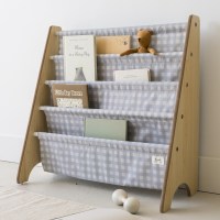 Little Pea - 3Sprouts_Book_Rack_Gingham_Blue_2